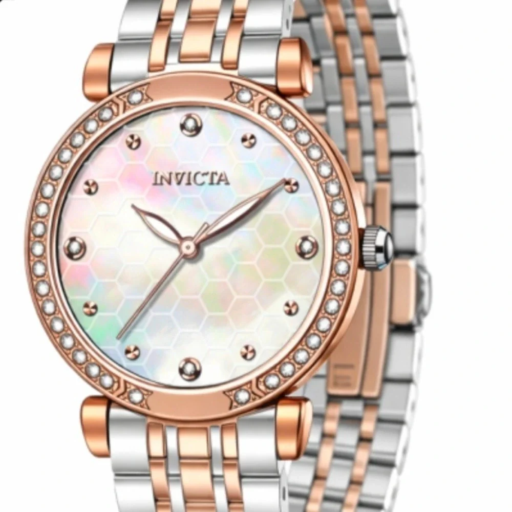 NEW Invicta Wildflower Women's Watch - 32mm, Rose Gold, Steel‎ (69285) #0488
